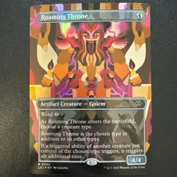 MTG Roaming Throne (Borderless) [The Lost Caverns of Ixalan] Near Mint Magic - Image 1