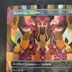 MTG Roaming Throne (Borderless) [The Lost Caverns of Ixalan] Near Mint Magic - Image 2