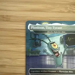 MTG Plankton, Tiny Tyrant Skrelv, Defector Mite FOIL Secret Lair SpongeBob 1926 - Image 2