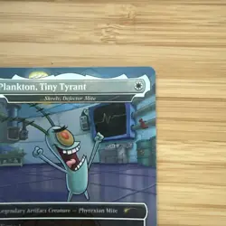 MTG Plankton, Tiny Tyrant Skrelv, Defector Mite FOIL Secret Lair SpongeBob 1926 - Image 3