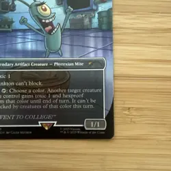 MTG Plankton, Tiny Tyrant Skrelv, Defector Mite FOIL Secret Lair SpongeBob 1926 - Image 4