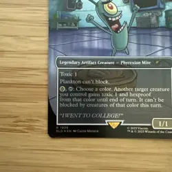 MTG Plankton, Tiny Tyrant Skrelv, Defector Mite FOIL Secret Lair SpongeBob 1926 - Image 5