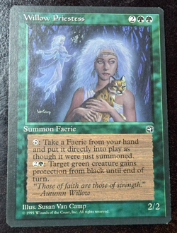 Willow Priestess x1 NM Homelands Green Faerie RL MTG + Fast Shipping! - Image 1