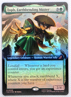 FOIL MTG Toph, Earthbending Master (Extended Art) #209 Avatar The Last Airbender - Image 1