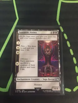 MTG Magic The Gathering Summon Anima FIN Black Saga Final Fantasy Commander - Image 1