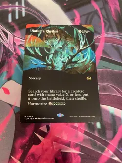 MTG - NATURE'S RHYTHM - RARE - TDM - NM - BORDERLESS - Image 1