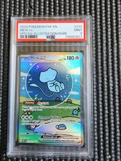 2024 POKEMON PALDEAN FATES 232 BUBBLE MEW PSA Grade 9(Mint) Illustration Rare - Image 1