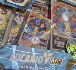 Pokemon Lucario VSTAR Premium Collection - Fusion Strike & Brilliant Star packs 820650851247 - Image 4