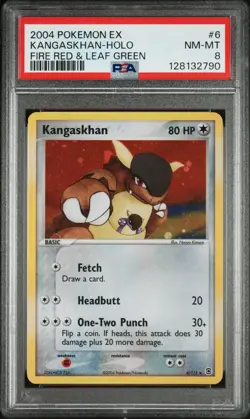 2004 POKEMON EX FIRE RED & LEAF GREEN #6 KANGASKHAN-HOLO PSA 8 - Image 1