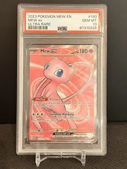 PSA 10 Mew ex 193/165 Full Art - Pokemon Scarlet & Violet: 151 ENGLISH - Image 1