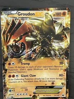 Pokemon Groudon EX 54/108 Black & White Dark Explorers Ultra Rare LP - Image 3