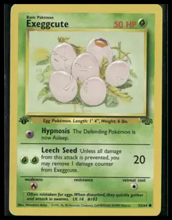 Pokemon Jungle #52/64 Exeggcute Common 1st Edition - Image 1