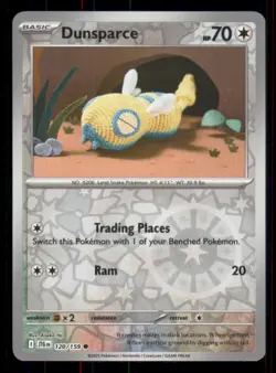 Dunsparce SV09: Journey Together #120/159 Common Reverse Holo Pokemon NM - Image 1