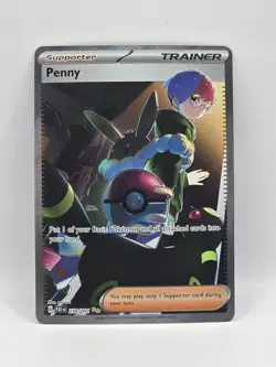 Pokemon TCG Penny 239/91 Paldean Fates Special Illustration Rare - Image 1