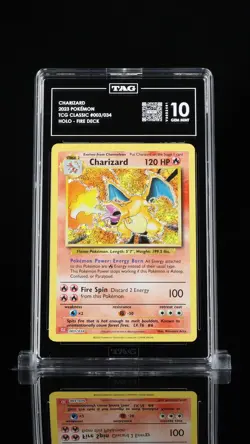 2023 POKEMON CLC-CLASSIC #003 CHARIZARD TAG 10 - Image 1