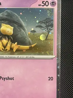Abra (063/165) SV: 151 - Cosmo Holo - w/swirlU - NM - 2023 - Promo - Pokemon TCG - Image 2