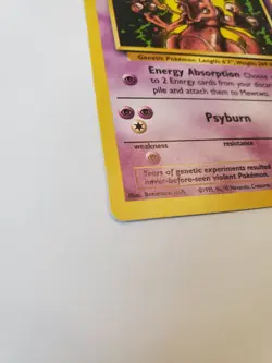 Pokemon Mewtwo Black Star Promo #14 Vintage LP Condition - Image 2