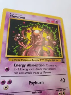 Pokemon Mewtwo Black Star Promo #14 Vintage LP Condition - Image 4