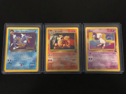 Pokemon Lot of 3 WOTC Black Star Promos Mew, Arcanine & Dark Gyarados - Image 1