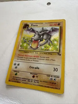 ✅ Carte Pokemon Ptera 1/62 Fossile Edition 1 ED1 VF FR HOLO - Image 3