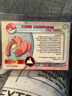 Lickitung #108 Pokemon 2000 Topps TV (NM) - Image 2