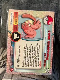 Lickitung #108 Pokemon 2000 Topps TV (NM) - Image 4