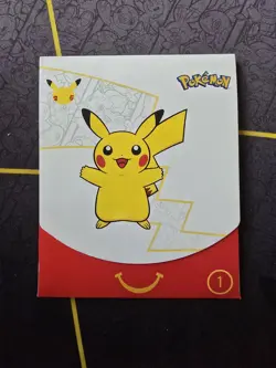 Mcdonalds Pikachu Pokemon 25th Anniversary 2021 - Sealed Booster Pack - Image 1