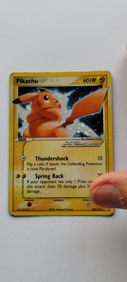 Pokemon TCG Pikachu Gold Star - 104/110 - EX Holon Phantoms - Ultra Rare - Image 2