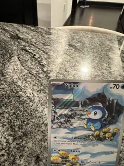 Pokemon TCG Holo Piplup #98 Pokemon Phantasmal Flames NM - Image 2