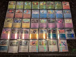 Pokemon Lot Of 39 Black Bolt White Flare Poke Ball Holos NM No Duplicates - Image 1