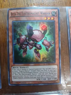 Yugioh! Beta The Electromagnet Warrior - SDMY-EN002 - Super Rare -1st Edition NM - Image 1