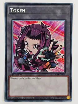 Yugioh Akiza Izinski Token Secret Rare L5DD-ENS05 1st Ed Near Mint - Image 1