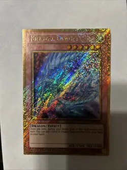 YuGiOh - Krystal Dragon MVP1‑ENGV2 Gold Secret Rare Limited Edition - NM - Image 1