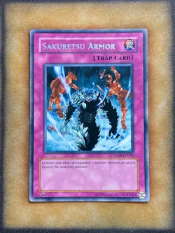 Yugioh Sakuretsu Armor DL09-EN018 Duelist League Rare BLUE NM - Image 1