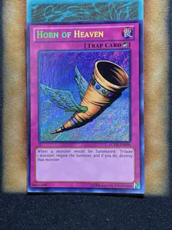 Yugioh Horn Of Heaven LCYW-EN090 Secret Rare LP - Image 1