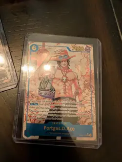 One Piece TCG Portgas.D.Ace Alt Art OP13-119 Carrying On His Will English NM - Image 1