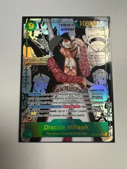 English Dracule Mihawk OP14-119 Manga One Piece The Azure Sea’s Seven - Image 1