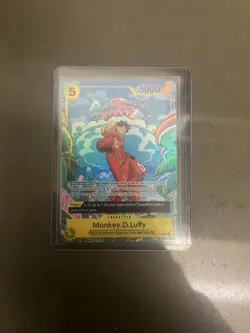 One Piece Monkey D Luffy OP07-109 SR Treasure Rare Alt Art English Edition - Image 1