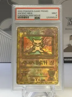 2000 Pokemon Ancient Mew Pokemon Movie Game Promo Double Holo Card PSA 9 Mint - Image 1