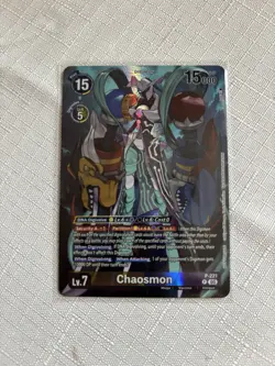 Digimon - BT24 Time Strangers Chaosmon P221 Promo Box Topper Card - Image 1