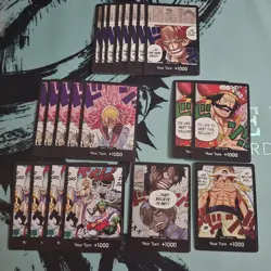 One Piece English Card Game Tcg Holo Don!! Bundle - Image 1