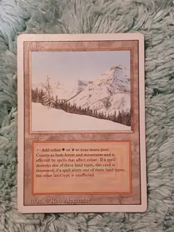 Magic the Gathering Rare Card - Dual Land - Taiga - Image 1
