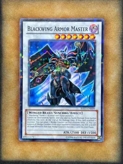 Yugioh Blackwing Armor Master BATT-EN009 Starfoil Battle Pack Prize Card NM - Image 1