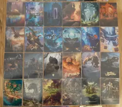MTG FOUNDATIONS - Near Complete Art Series 43/54 Cards (13 GOLD STAMPED) - NM+ - Image 3
