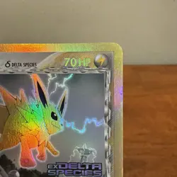 Jolteon Holo Pokemon TCG Card EX Delta Species 7/113 Stamped LP-NM - Image 3