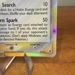Jolteon Holo Pokemon TCG Card EX Delta Species 7/113 Stamped LP-NM - Image 4