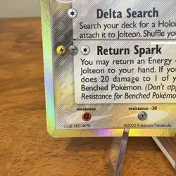 Jolteon Holo Pokemon TCG Card EX Delta Species 7/113 Stamped LP-NM - Image 5