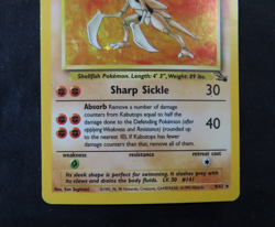 Kabutops Holo 9/62 - 1999 Fossil Set Vintage WOTC Pokemon Card MP - Image 4