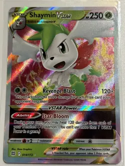 Shaymin VSTAR 14/172 - Ultra Rare Holo Brilliant Stars - Pokemon TCG Card - NM/M - Image 1