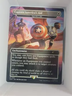 MTG English Captain America's Aid - Sigarda's Aid NM Normal Secret Lair - Image 1